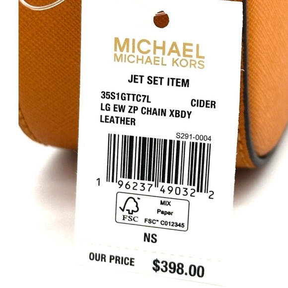 Michael Kors Large EW Crossbody Bag Cider - Picture 9 of 9